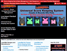 Tablet Screenshot of lazerball.com